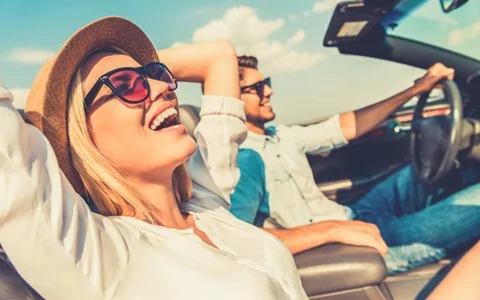 couple in car